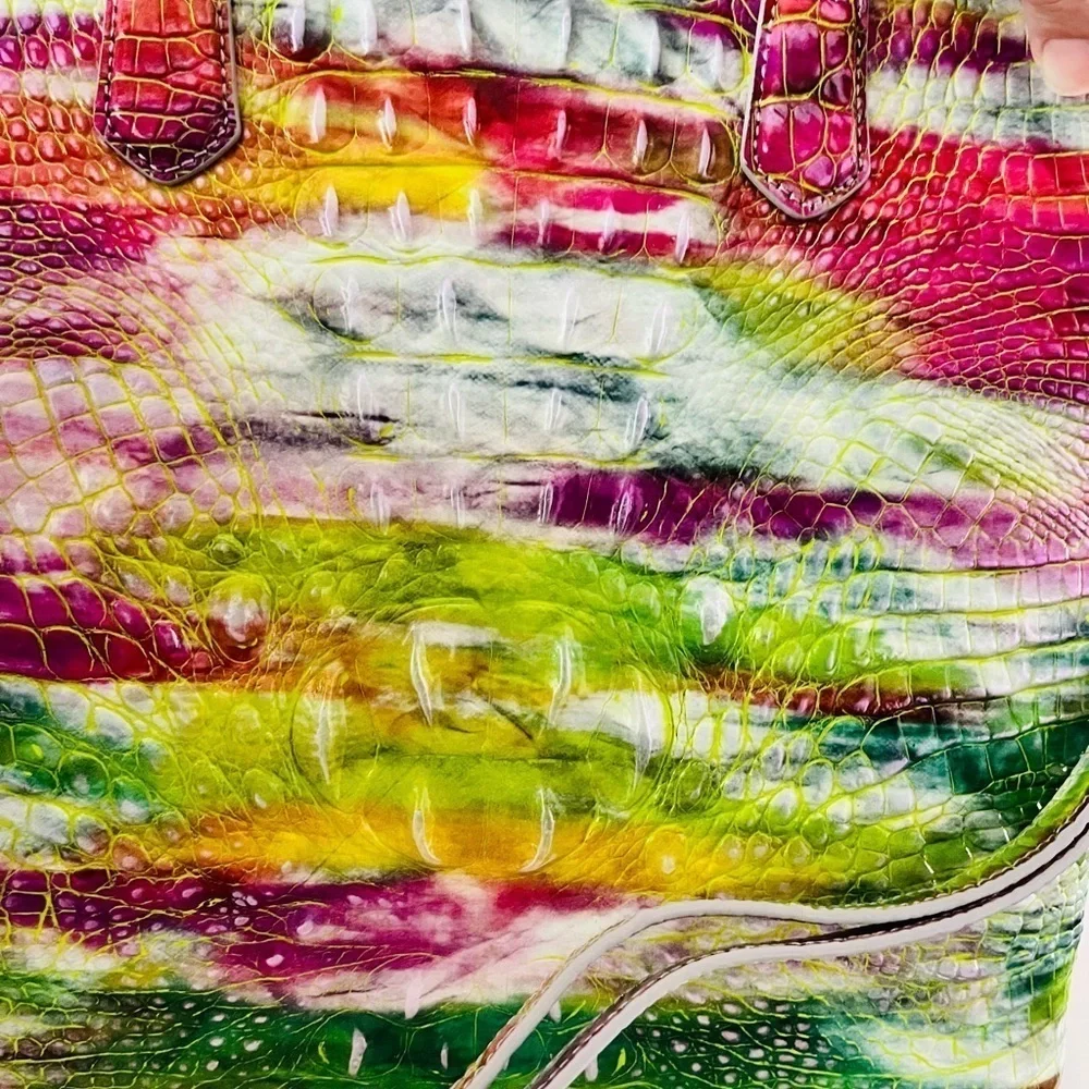 Brahmin Duxbury Satchel Delight Melbourne Multicolor Leather NWT